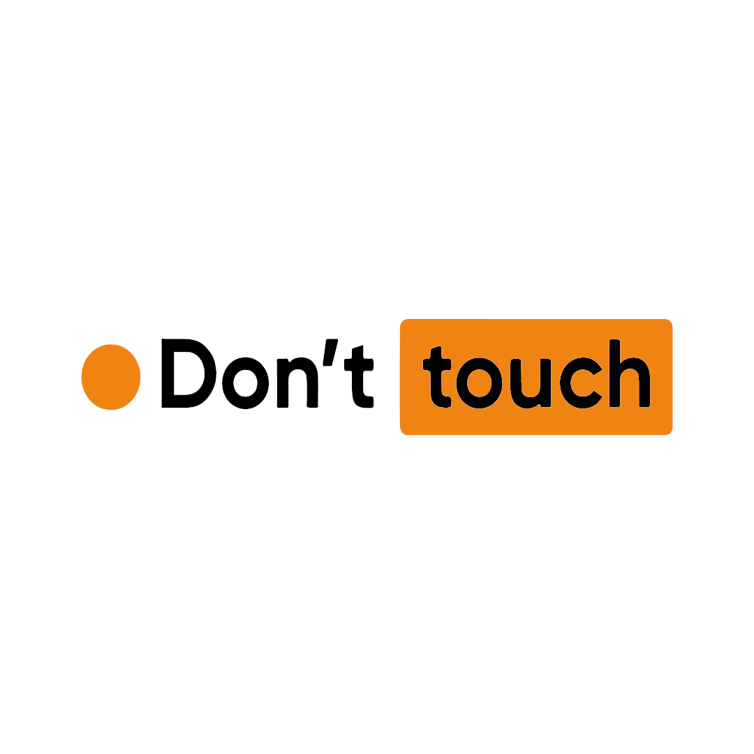 Don't Touch sticker