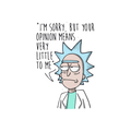 Dr. Rick Cartoon Sticker