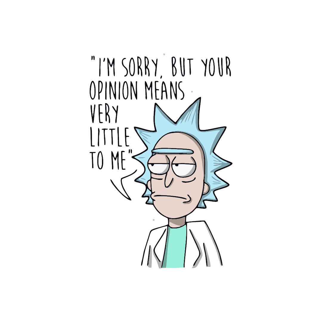 Dr. Rick Cartoon Sticker