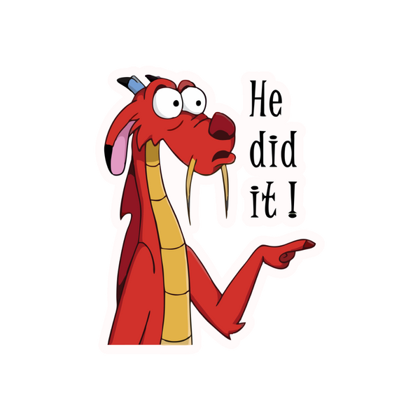 HE DID IT