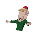 Monica Chicken Dance-Friends Sticker