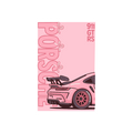 Pink Porsche Sticker