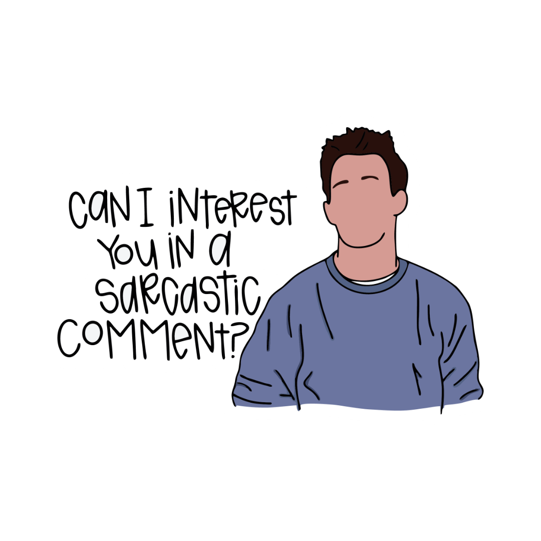 Chandler Comment-Friends Sticker