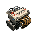 Toyota Engine Sticker