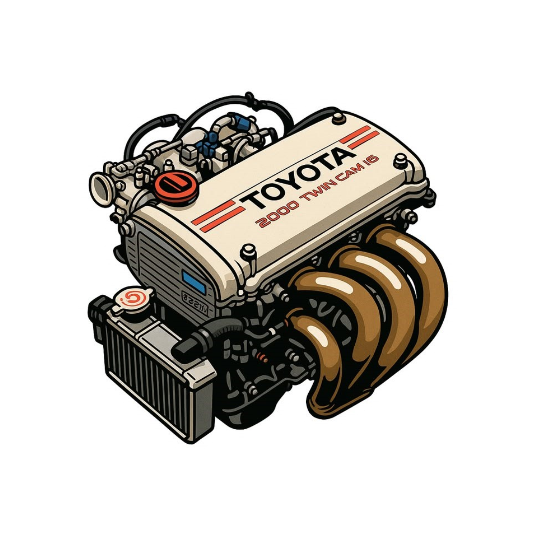 Toyota Engine Sticker