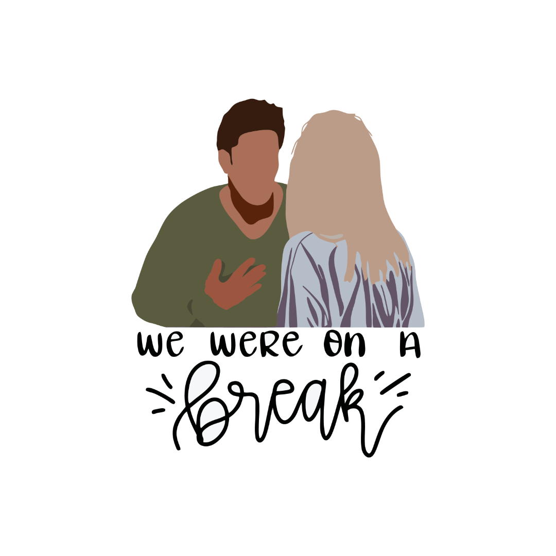 We were on a break-Friends Sticker