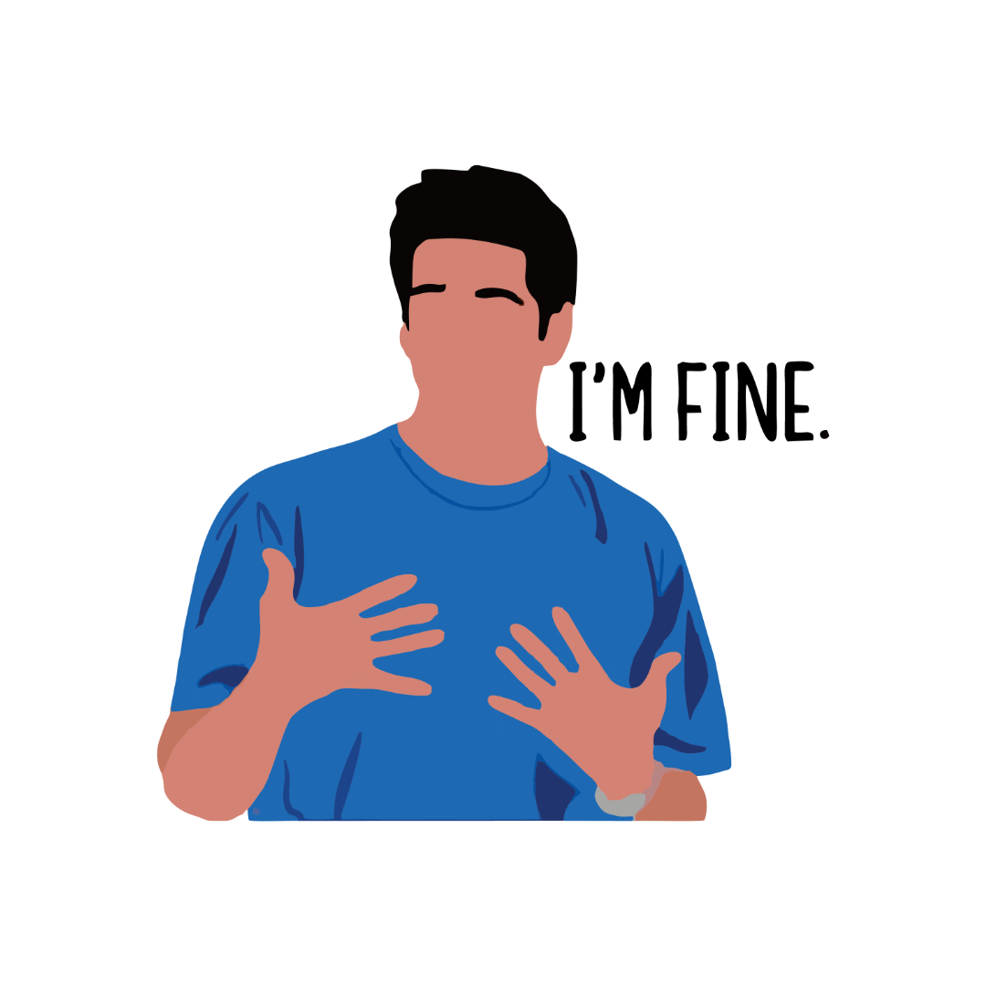 I’m Fine-Friends Sticker
